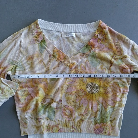 Anthropologie The Dreamer Sweater in Neutral Motif Floral Lightweight Bo… - Picture 6 of 9
